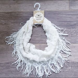 NWT Infinity Fringe Scarf • Buy 1, get 1 free 💕